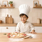 Speedy Monkey Puzzle din lemn in forma de pizza cu toppinguri detasabile, 3 ani+, lemn certificat FSC