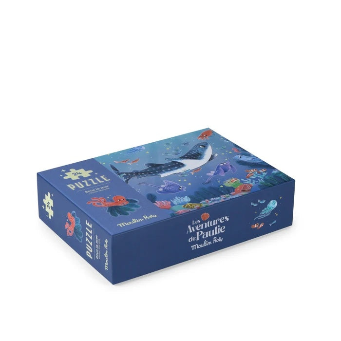 Puzzle fosforescent Sub apa -Aventurile lui Paulie, Moulin Roty