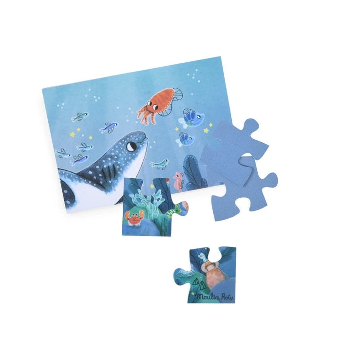 Puzzle fosforescent Sub apa -Aventurile lui Paulie, Moulin Roty