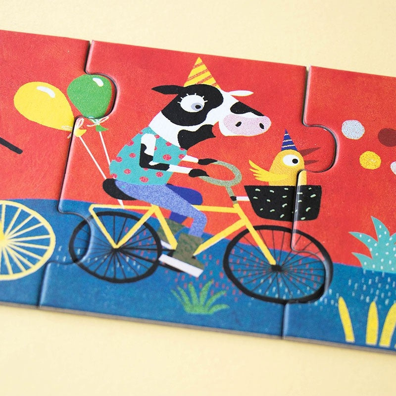 Puzzle gigant Drumul lung cu bicicleta, Londji