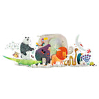 Puzzle gigant Parada animalelor, Djeco