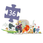 Puzzle gigant Parada animalelor, Djeco