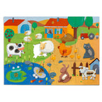 Puzzle gigant tactil Ferma, Djeco