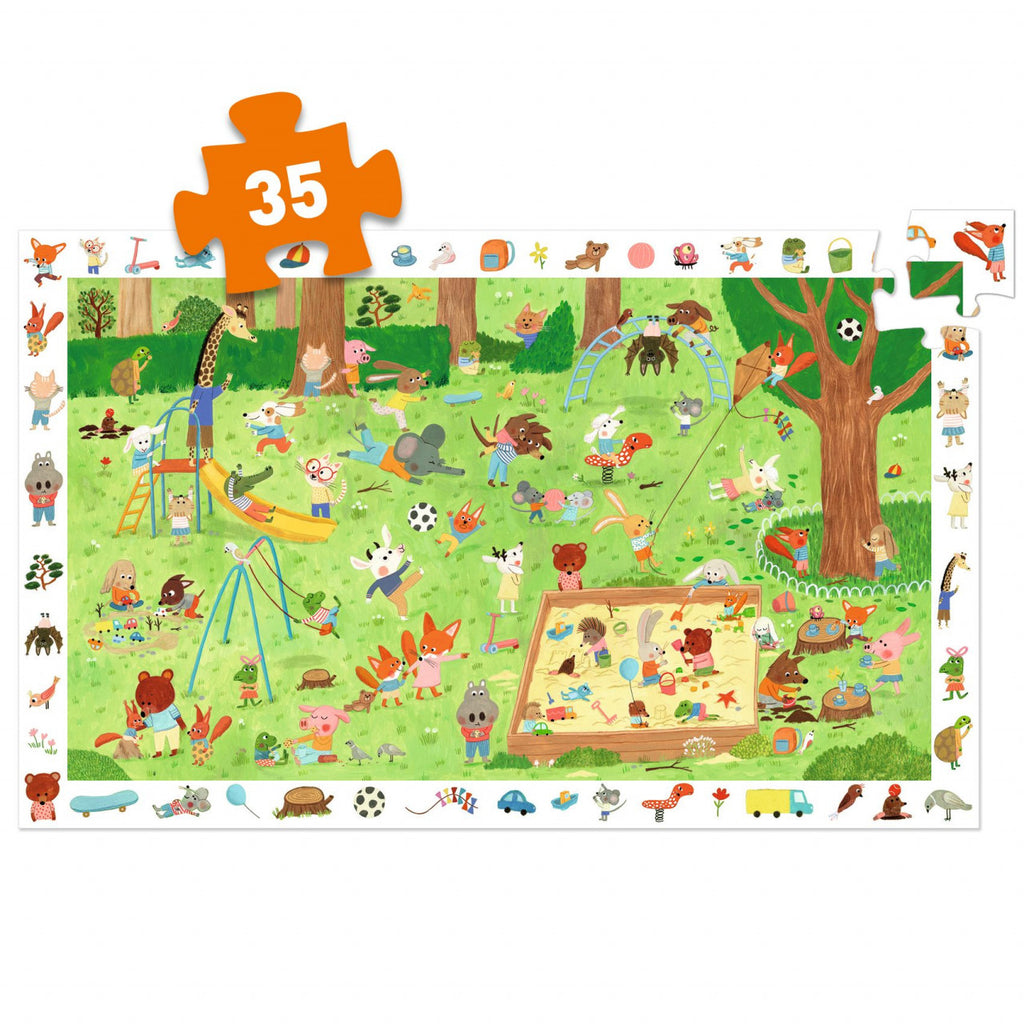 Puzzle observatie Gradina micilor prieteni, Djeco