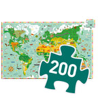 Puzzle observatie In jurul lumii, Djeco