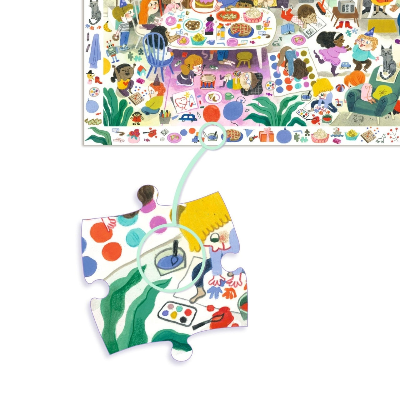 Puzzle Observatie Petrecerea, Djeco