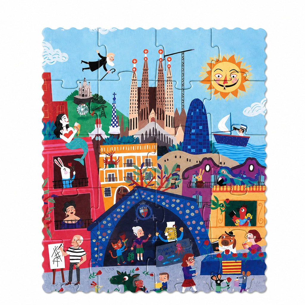 Puzzle reversibil Zi si noapte in Barcelona, Londji