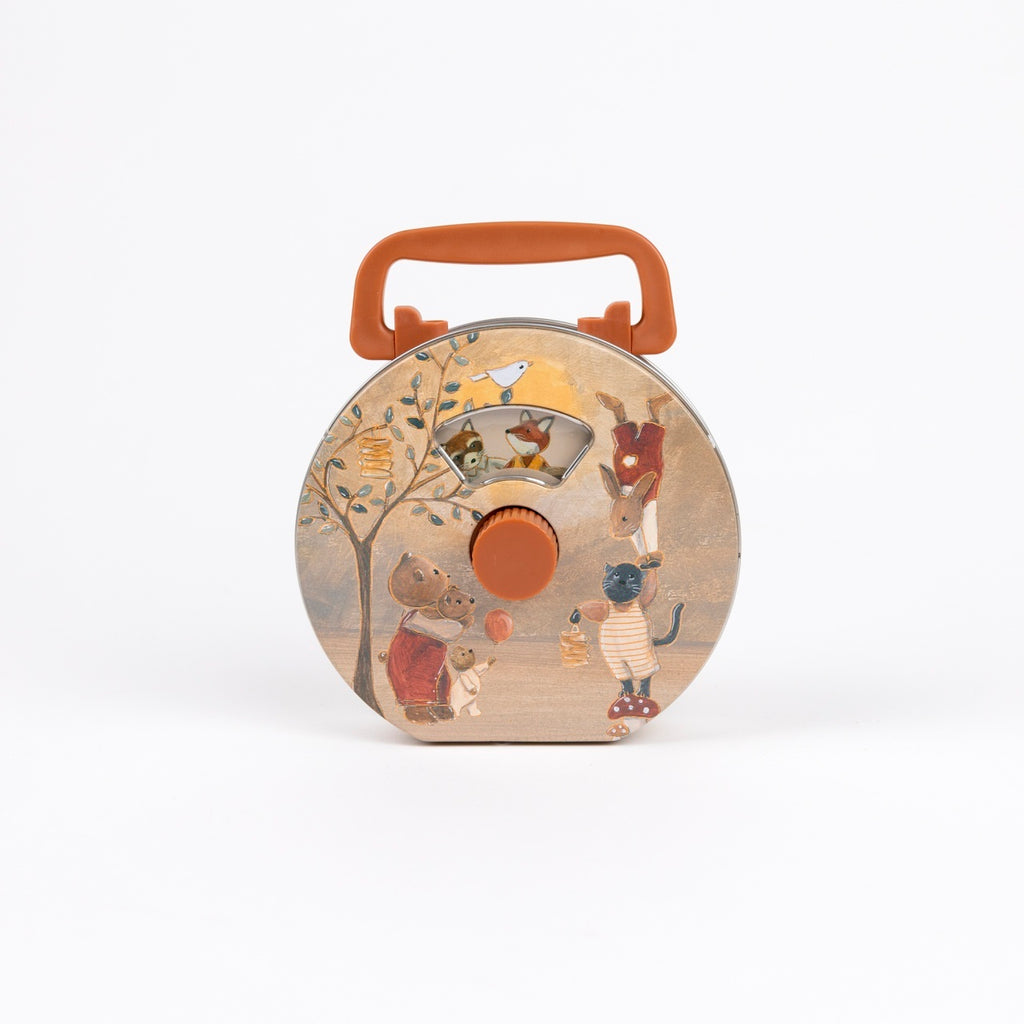 Egmont Toys Radio muzical pentru copii Padurea magica, cutie muzicala retro-vintage mecanica, 3 ani+