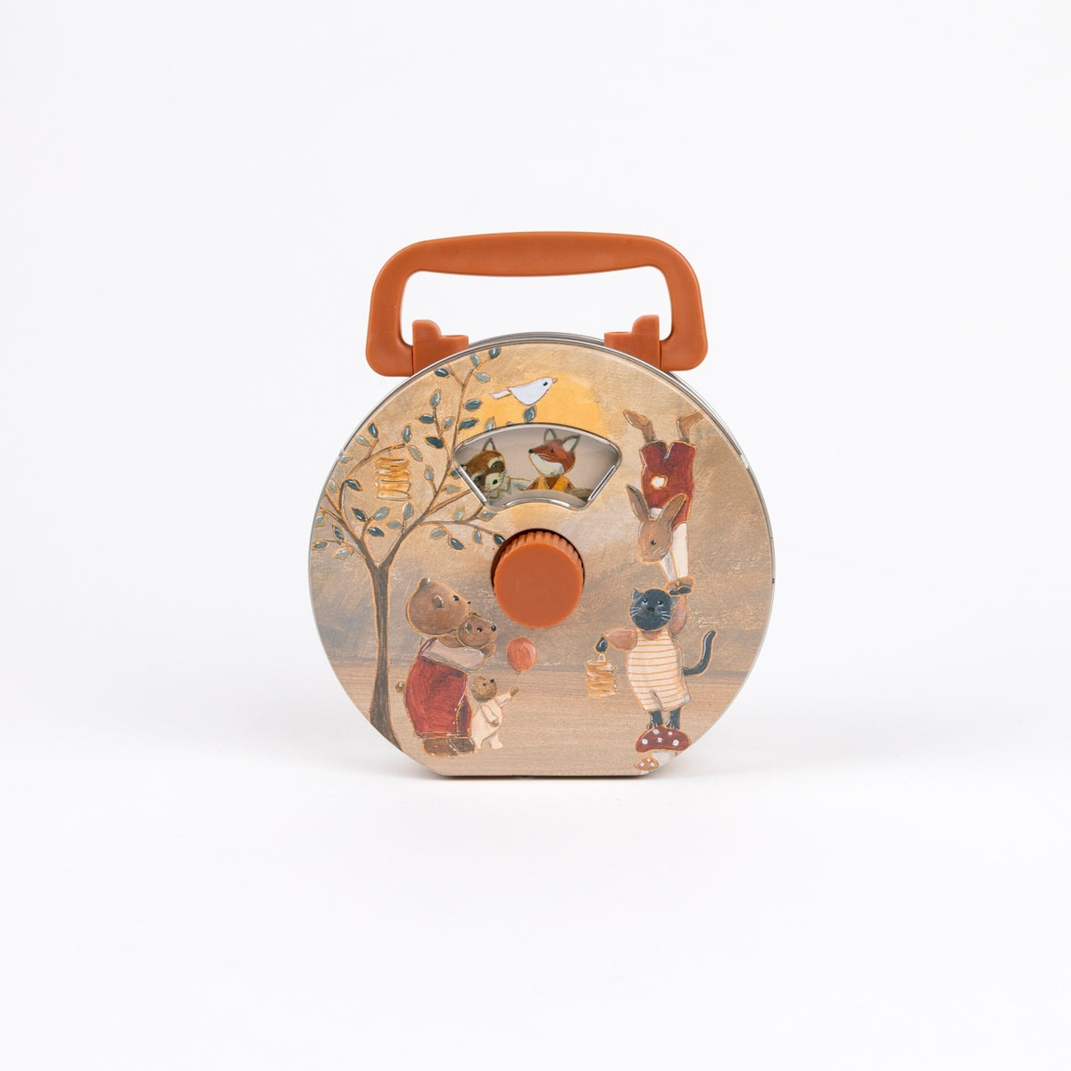 Egmont Toys Radio muzical pentru copii Padurea magica, cutie muzicala retro-vintage mecanica, 3 ani+