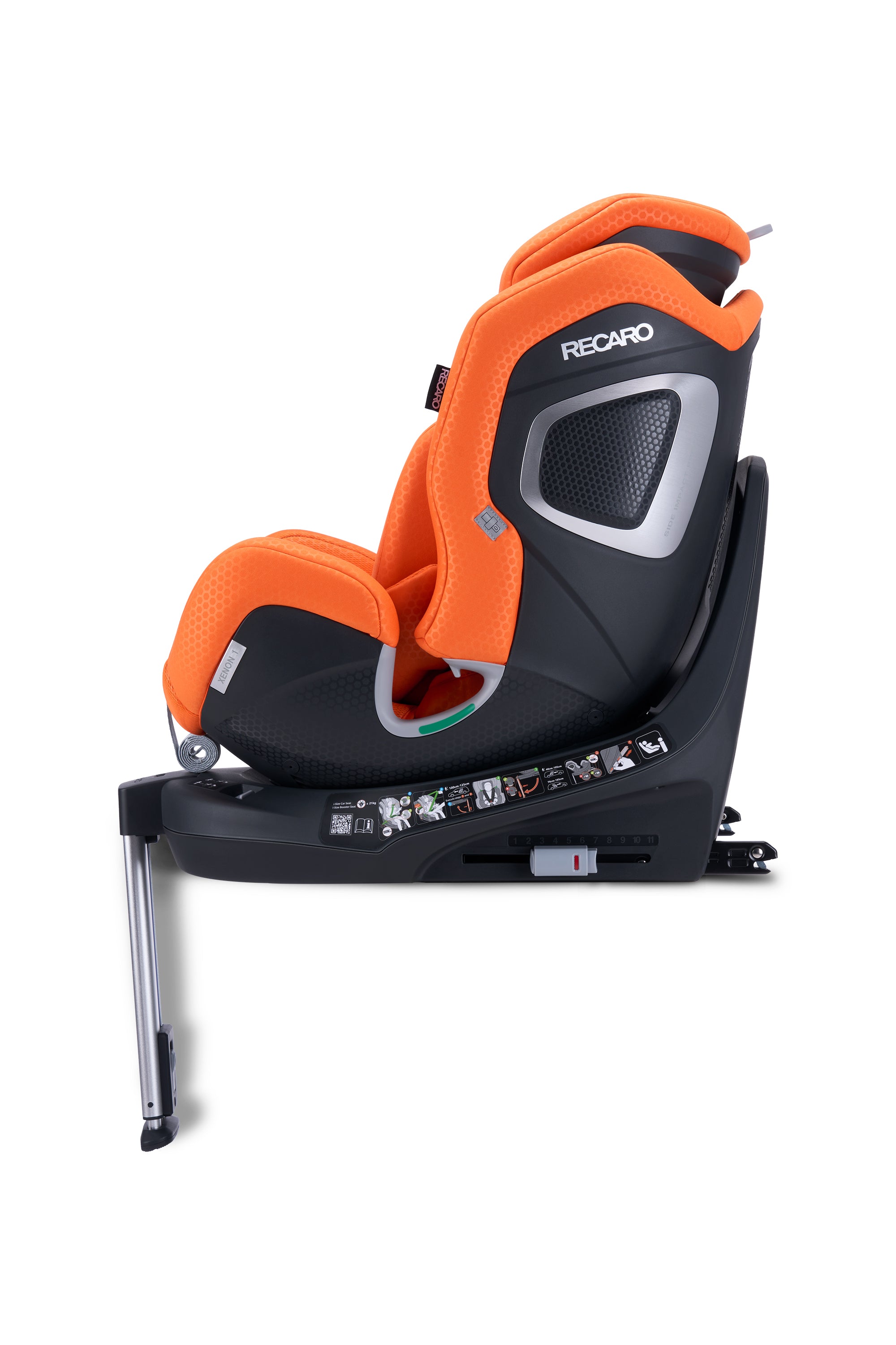 Recaro Xenon 1 Car Seat, 0-21 kg, R129 i-Size, 0-7 years, Vibrant Orange