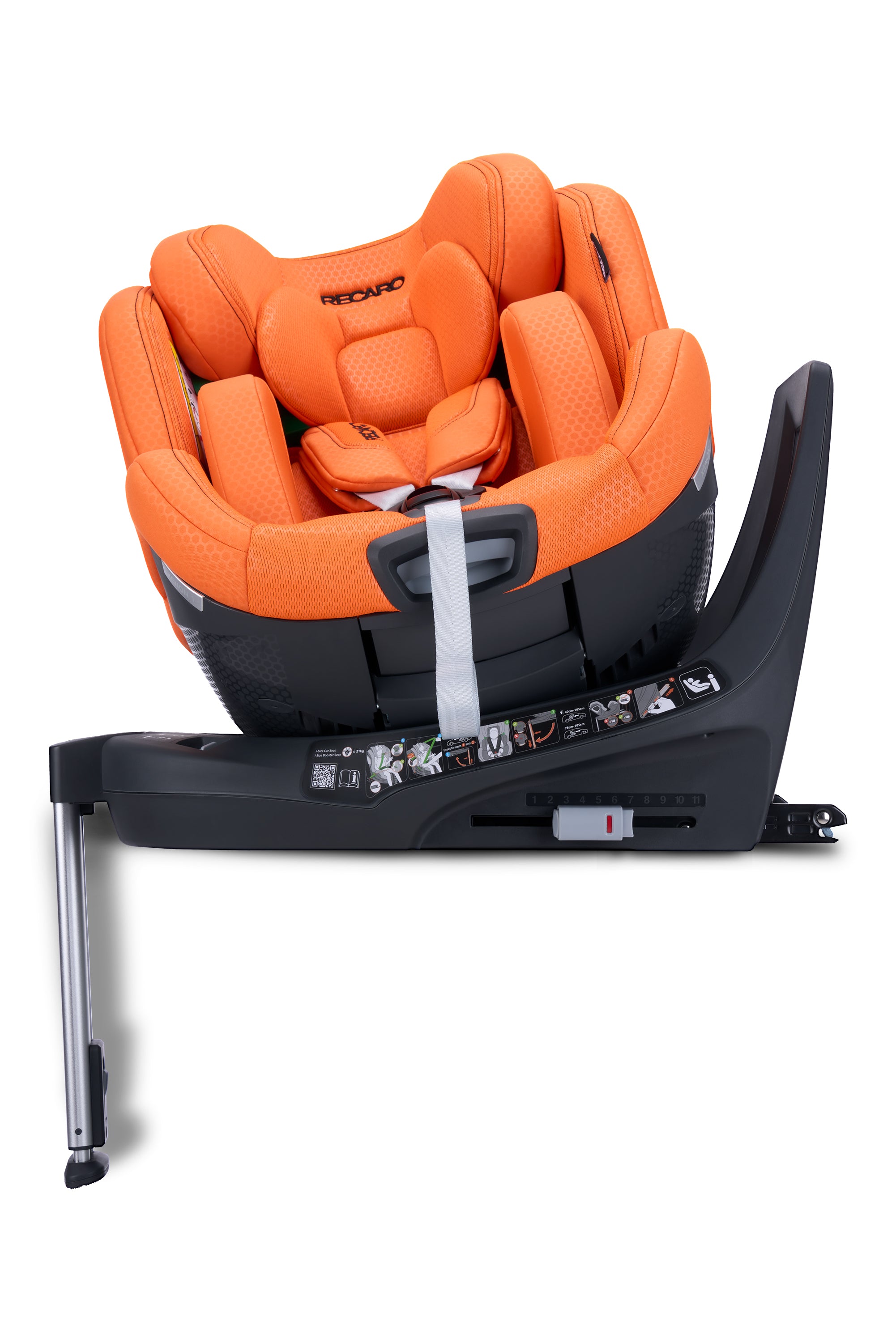 Recaro Xenon 1 Car Seat, 0-21 kg, R129 i-Size, 0-7 years, Vibrant Orange