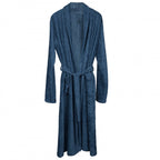 Adults' XL Navy Bamboo Terry Bathrobe