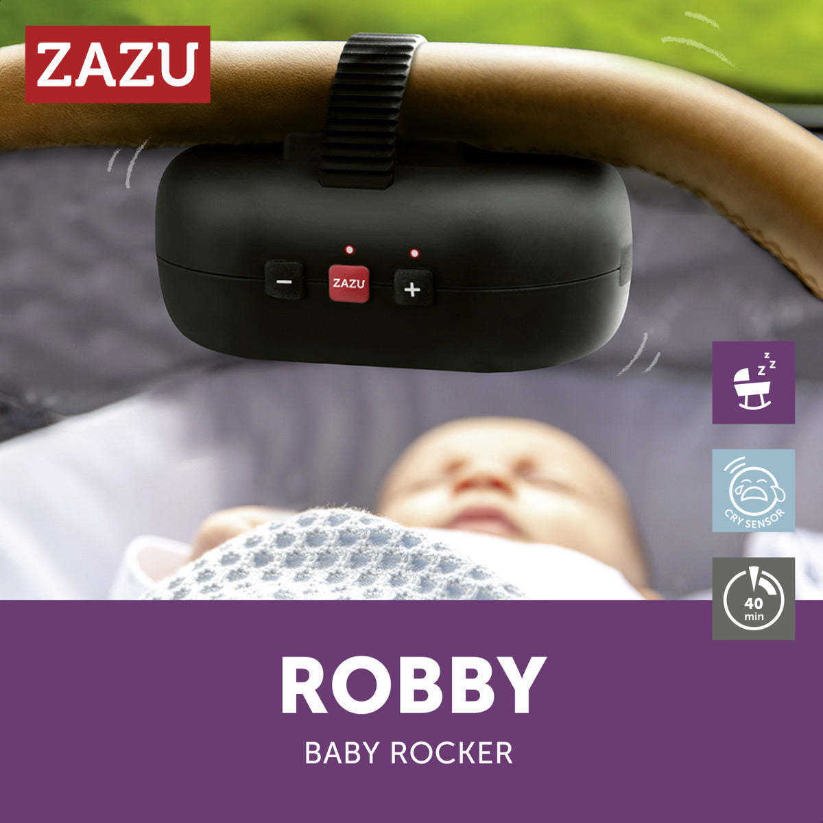 Dispozitiv leganare Baby Rocker Robby cu senzor