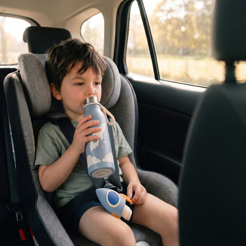 Zazu Kids Sticlă Termos din inox pentru copii 400ml ZAZU Fun Fox, otel inoxidabil 304, 0 luni+