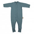 Long-Sleeved Bamboo Bodysuit, Marine 62-68