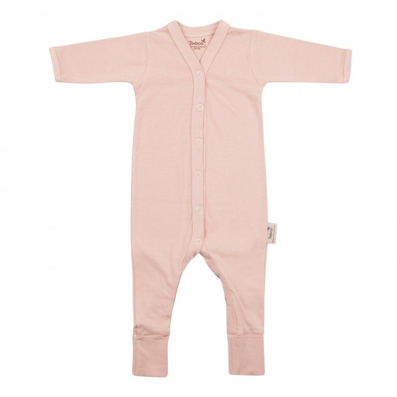 Bamboo Long Sleeve Bodysuit Misty Rose 62-68