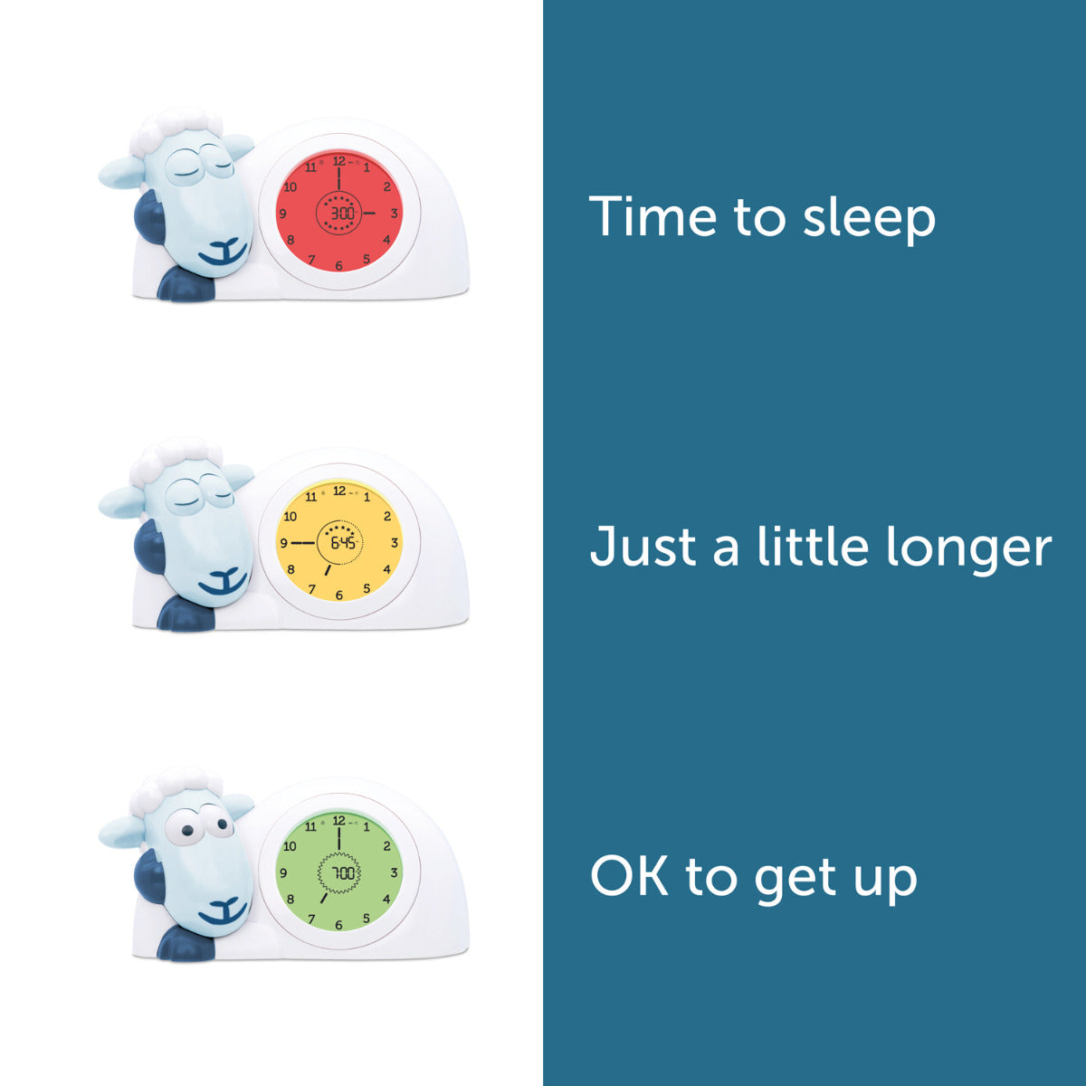 Zazu Kids Dark Green Sleep Trainer Clock