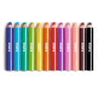 Set 12 creioane colorate cu ascutitoare, Djeco