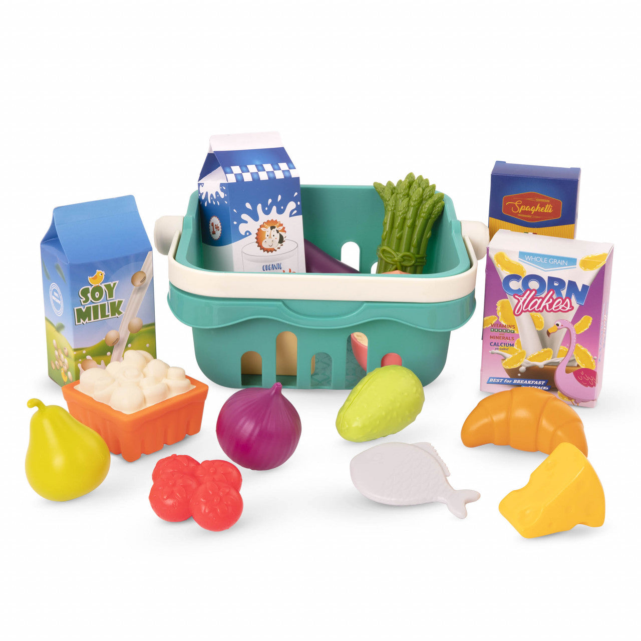 B.Toys 18-Piece Shopping Basket Set