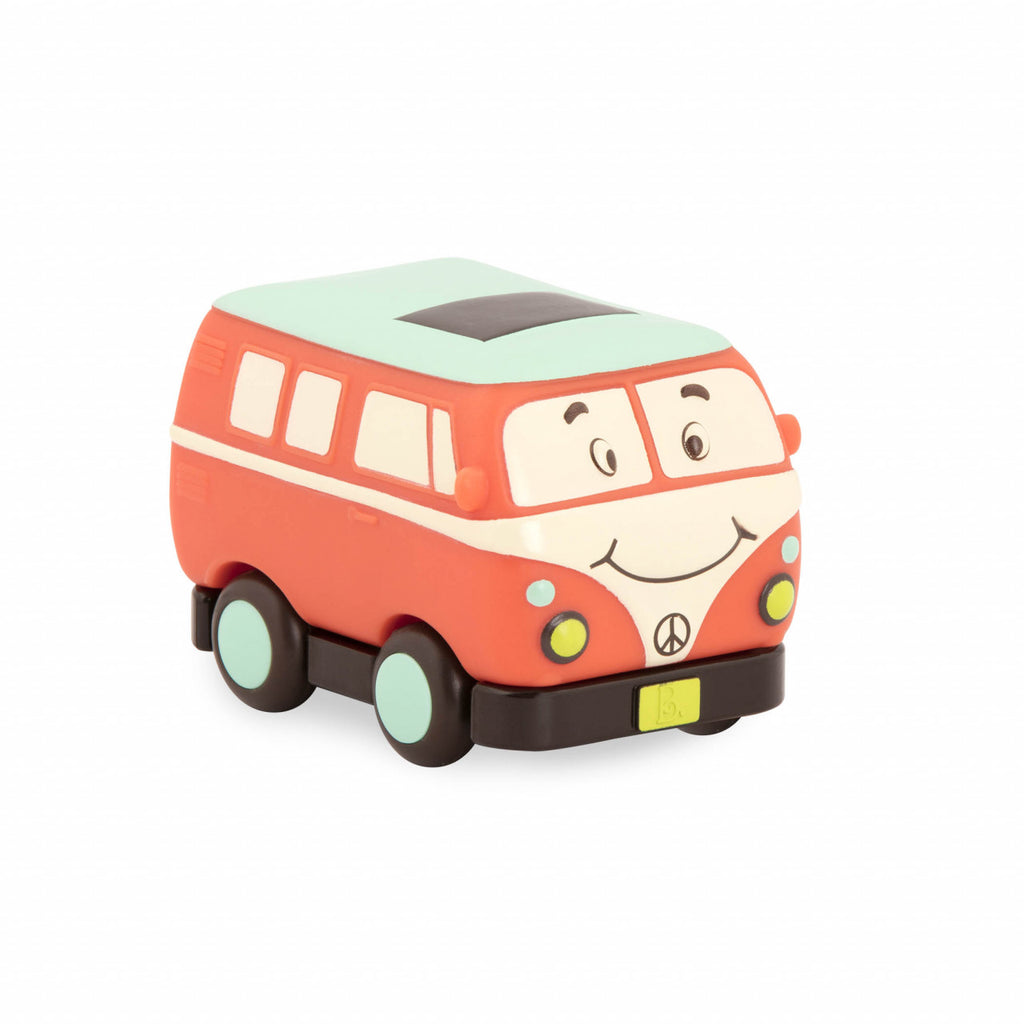 Set 3 mini masinute - politie, jeep si duba retro B.Toys