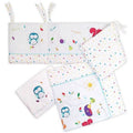 3-Piece Cot Bedding Set Sleepy Forest Friends 35-140