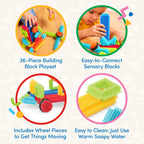 Battat 36-Piece Building Blocks Set