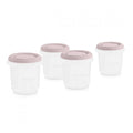 Set of 4 Miniland Terra Blush Graduated Containers 200 ml