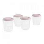 Set of 4 Miniland Terra Blush Graduated Containers 200 ml