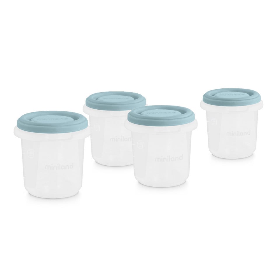 Set 4 recipiente gradate Miniland Terra Ocean 200 ml