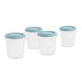 Set of 4 Miniland Terra Ocean Graduated Containers, 200 ml