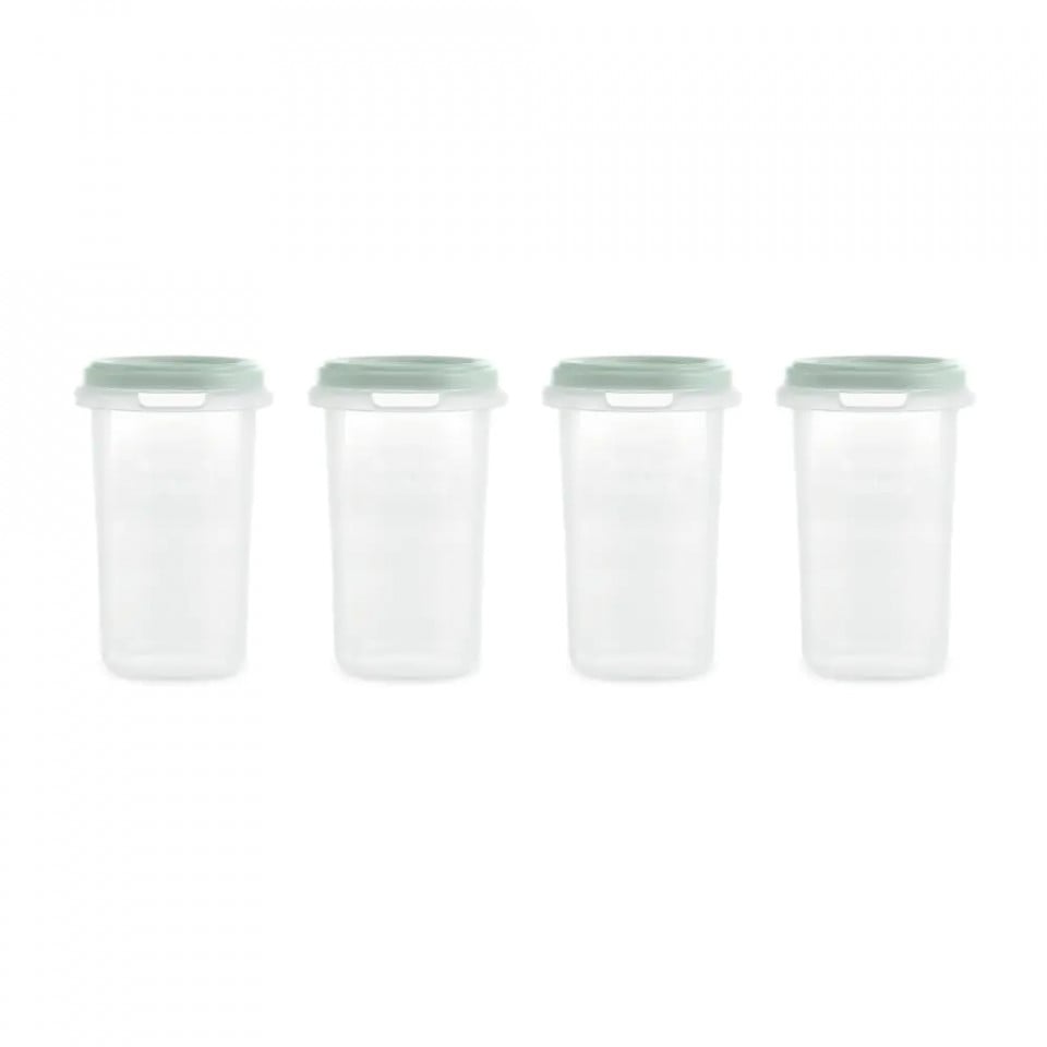 Set 4 recipiente gradate Miniland Mint 330 ml
