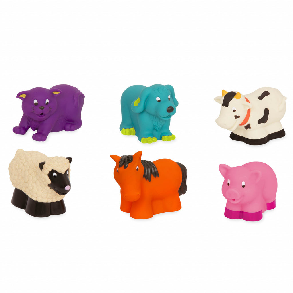 Battat Farm Animal Bath Toy Set of 6