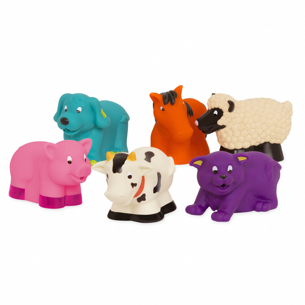 Battat Farm Animal Bath Toy Set of 6