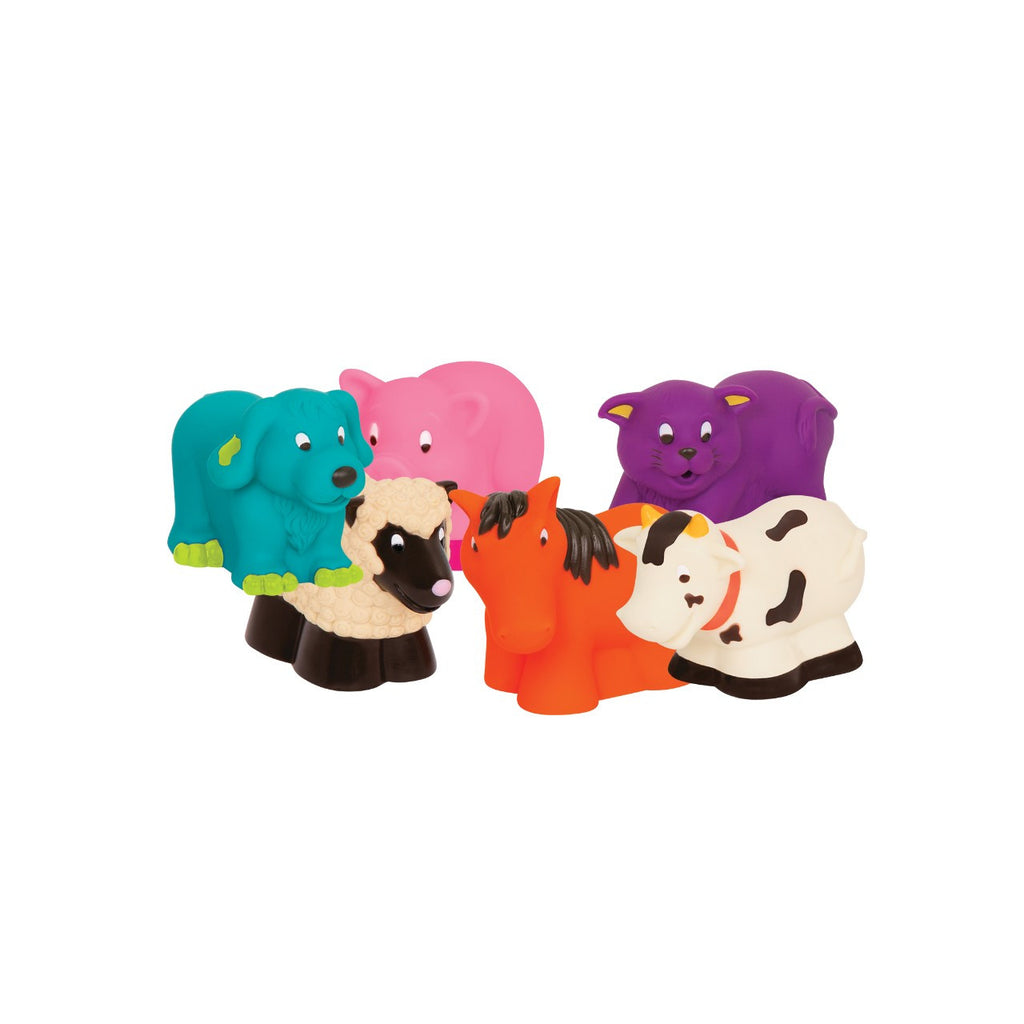 Battat Farm Animal Bath Toy Set of 6