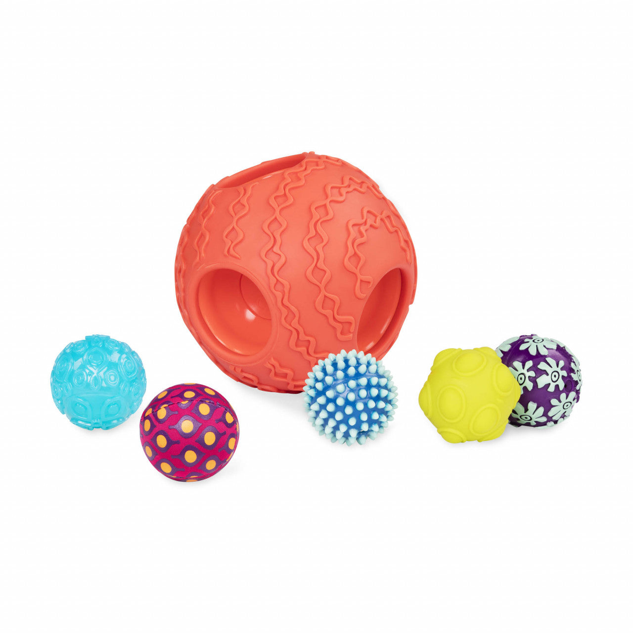 Set of 6 B.Toys colored balls