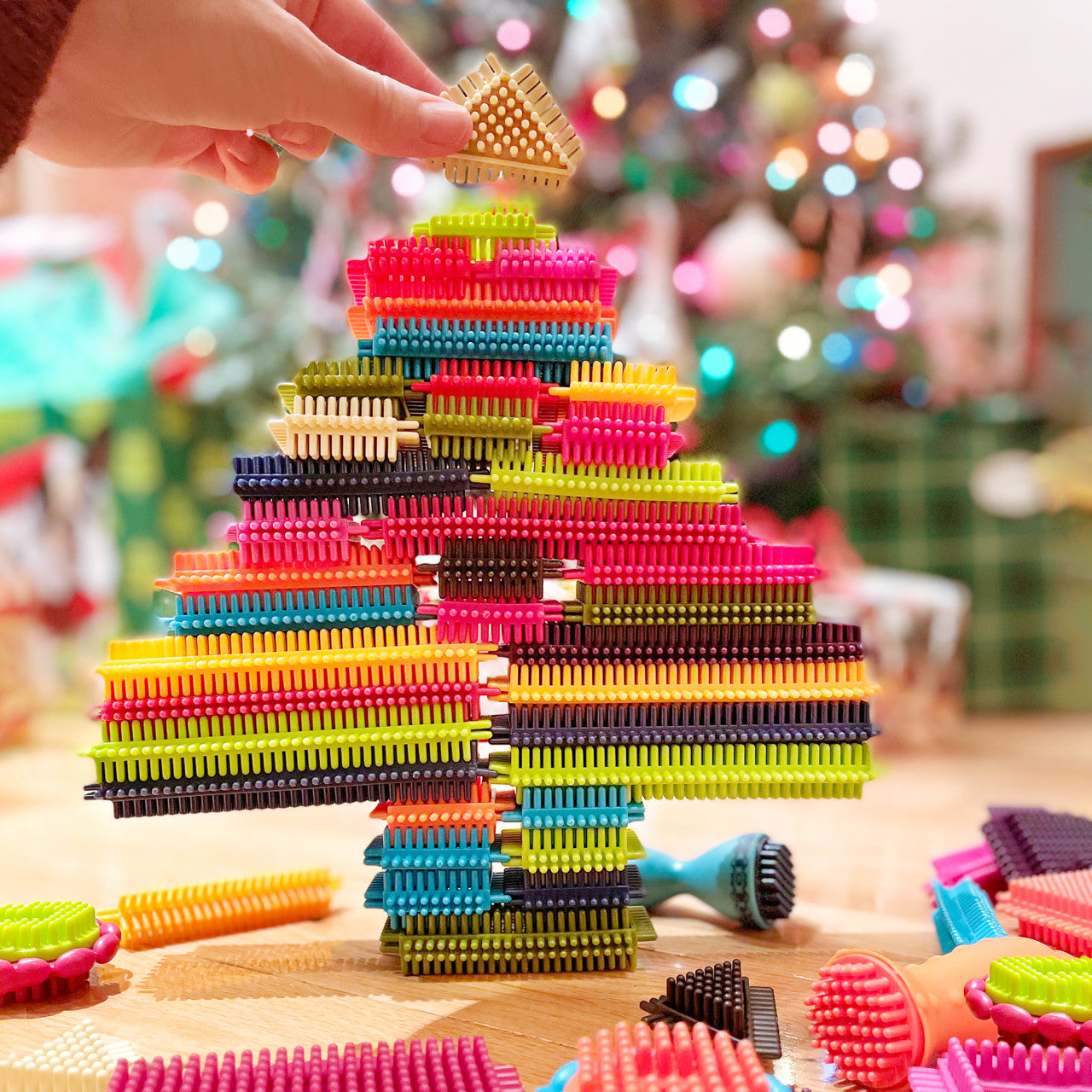 Set 68 de cuburi Stackadoos B.Toys