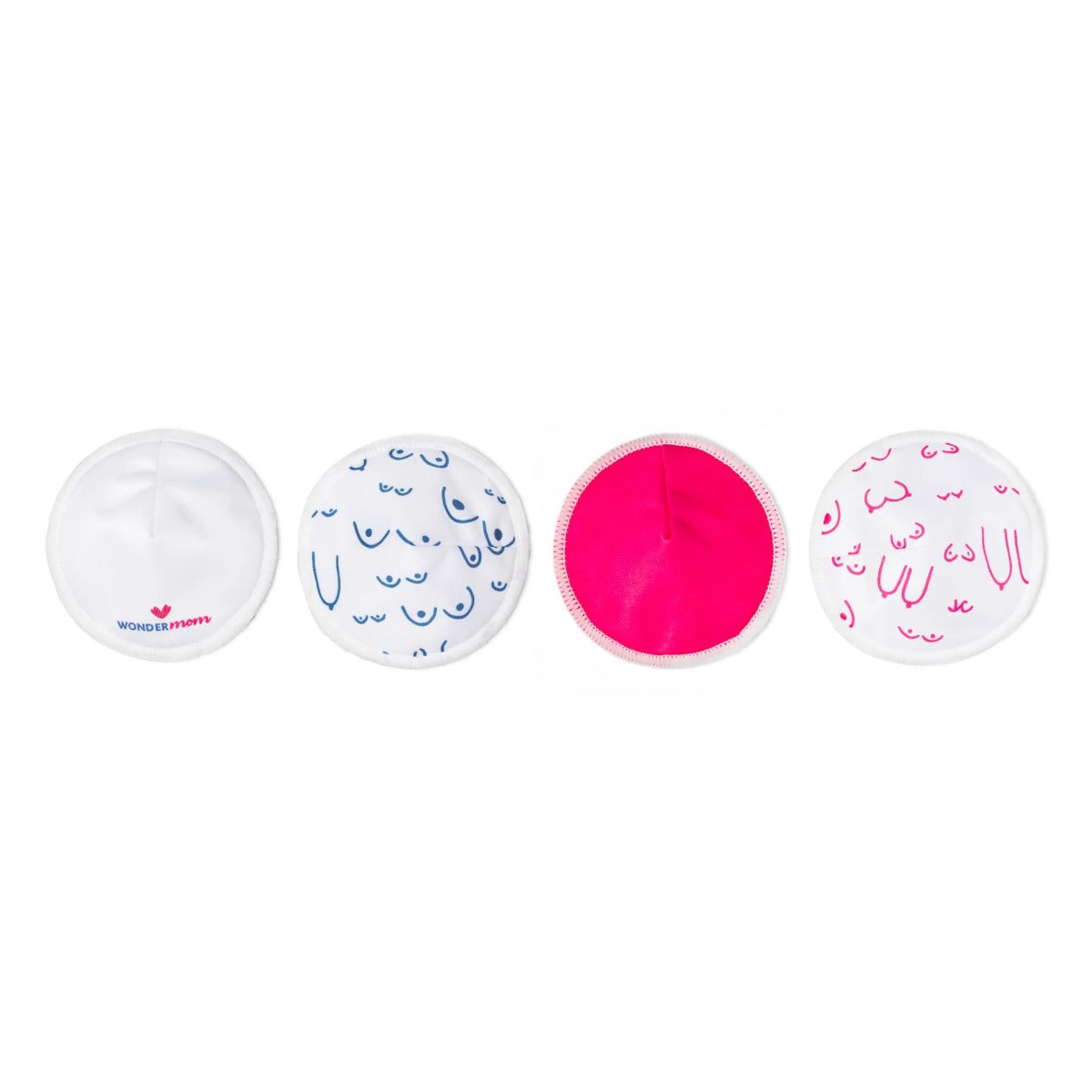 Set 8 protectii pentru san refolosibile, din bambus, WonderMom