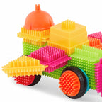 Set 80 cuburi de construit albastru Battat