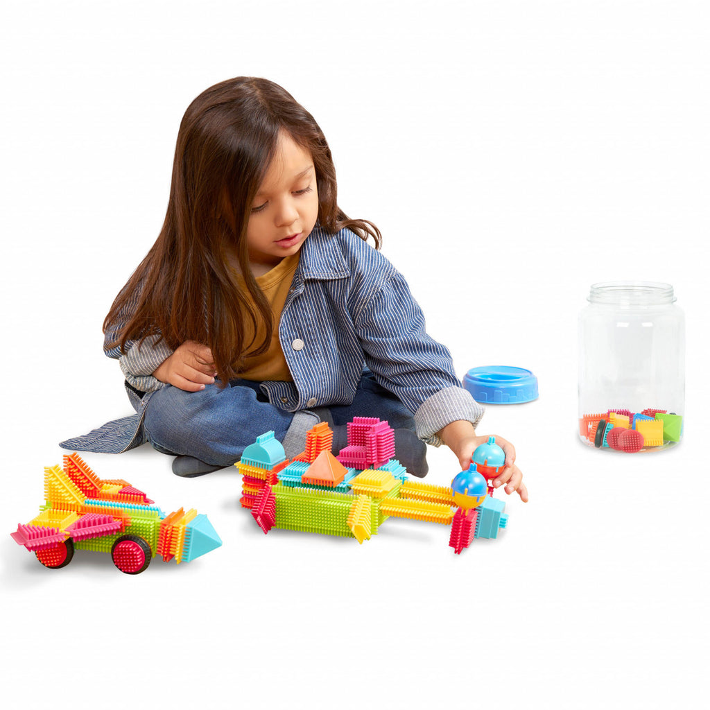 Set 80 cuburi de construit verde Battat