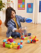 Set 80 cuburi de construit verde Battat