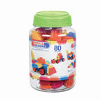 Set 80 cuburi de construit verde Battat