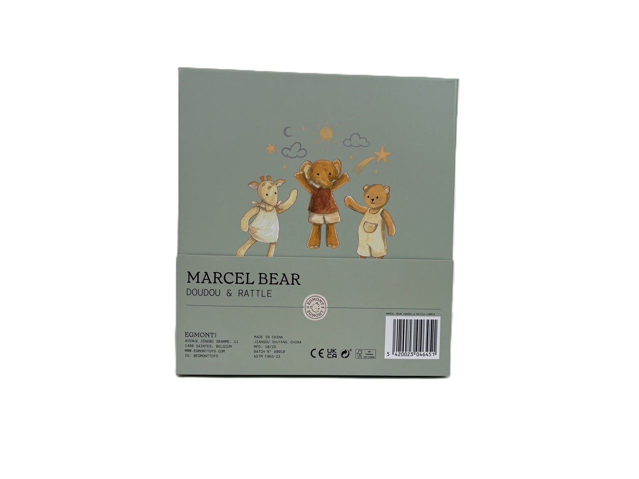 Set cadou Doudou + zornaitoare cu ursuletul Marcel, Egmont Toys