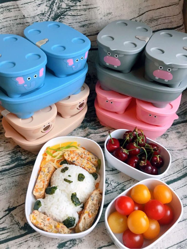 Bentomals To Go Puppy Food Container Set with Lid