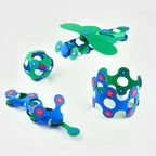 Set Clixo de construit cu magnet, Itsy pack Blue-Green 18