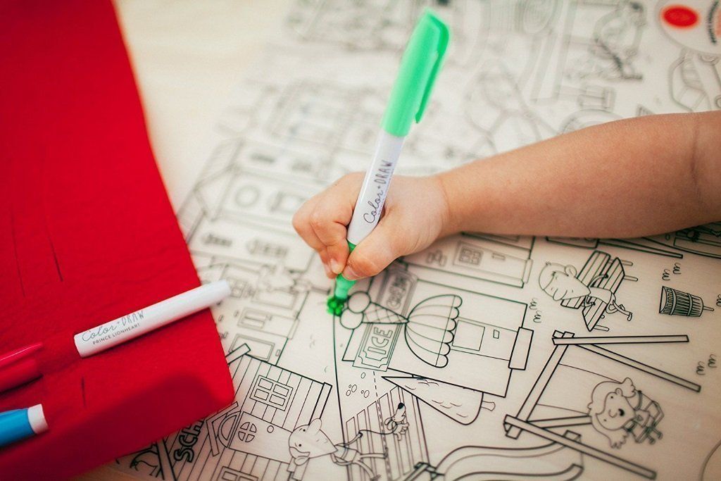 Complete Drawing Set with Reusable Silicone Farm Mat