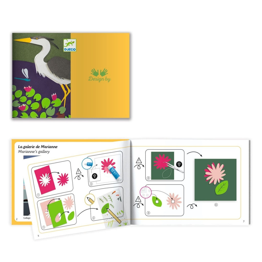 Set creativ 3D din hartie, Djeco