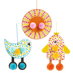 Set creativ de colorat cu pompoane si buline, Djeco
