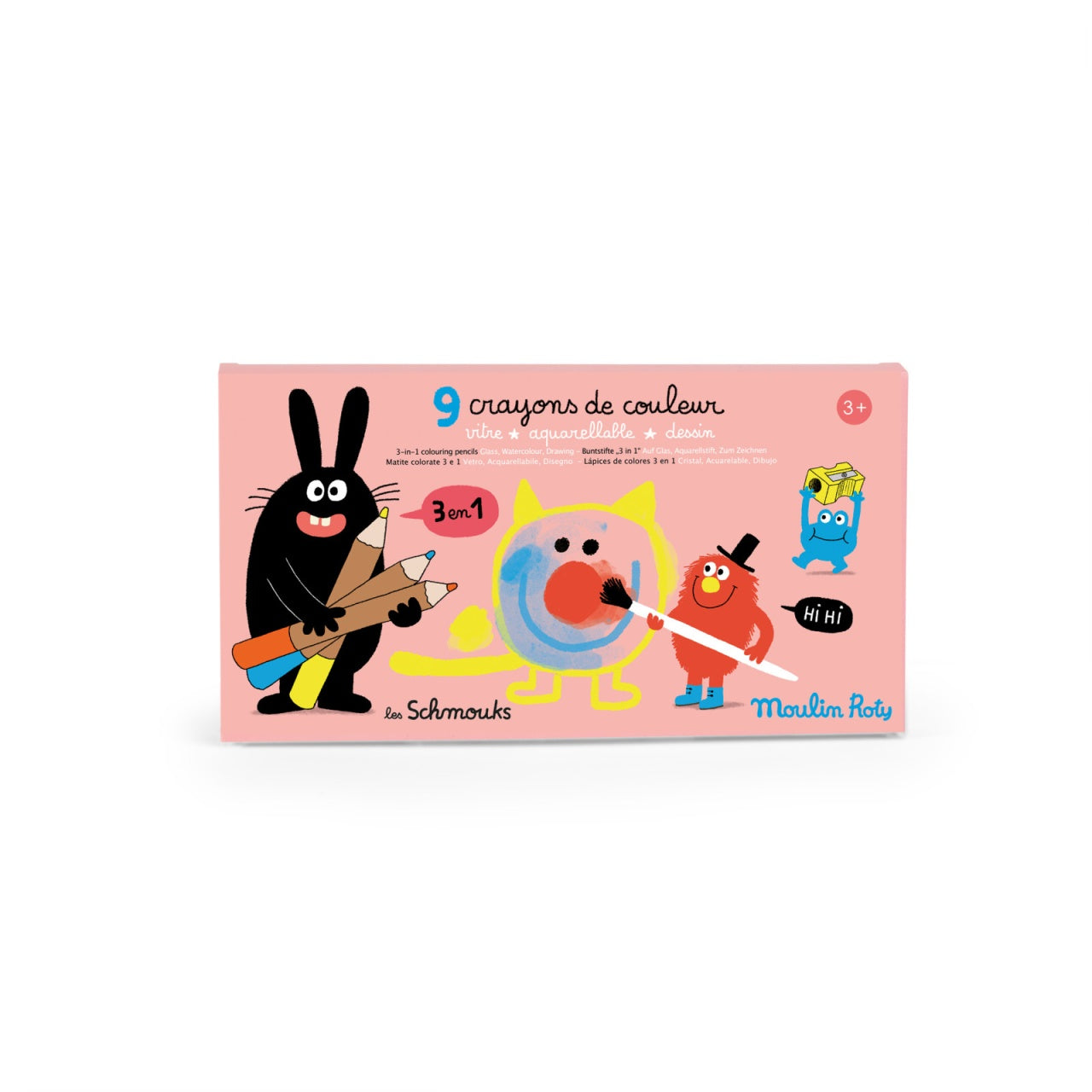 Set creioane colorate multifunctionale, Moulin Roty