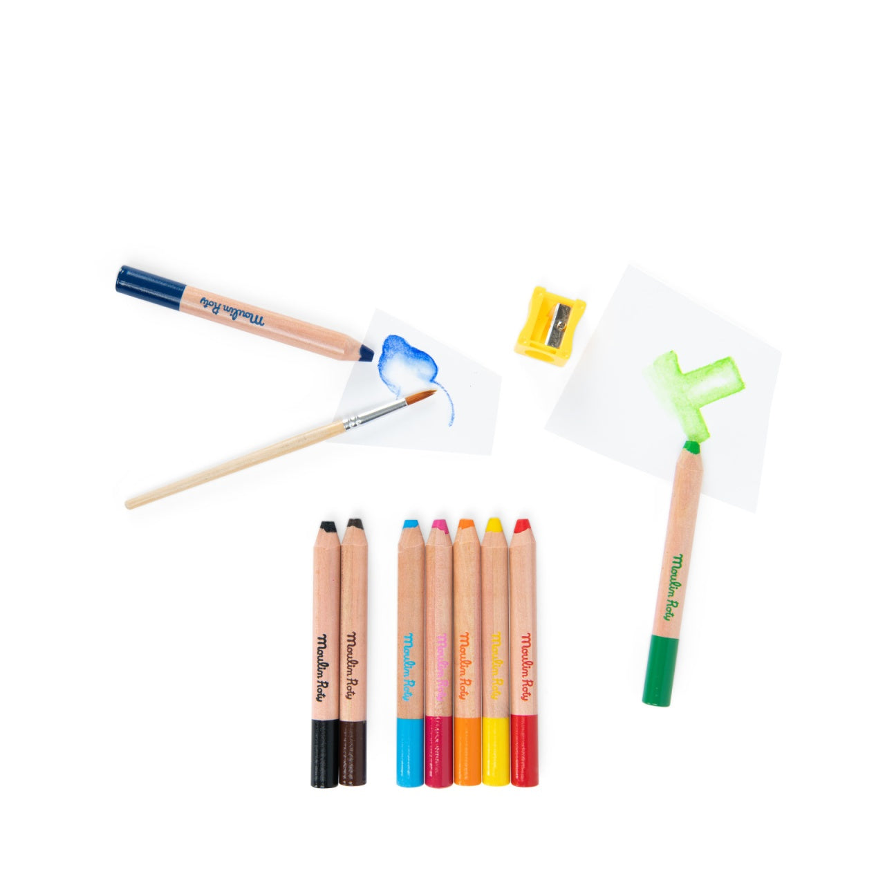 Set creioane colorate multifunctionale, Moulin Roty
