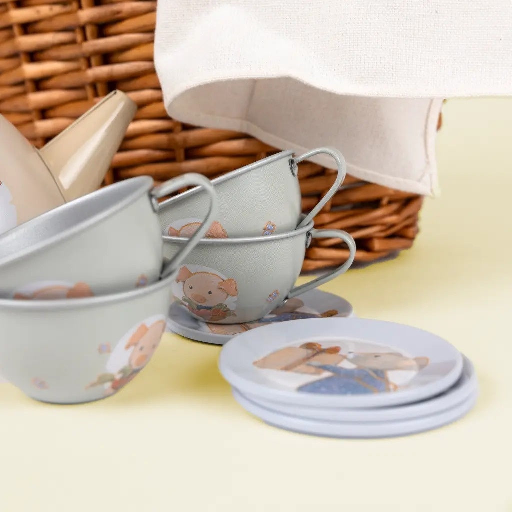 Set de ceai in cos impletit, Egmont Toys